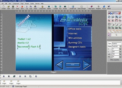 ArtixMedia Menu Studio [Christmas Ed.] 3.71 screenshot